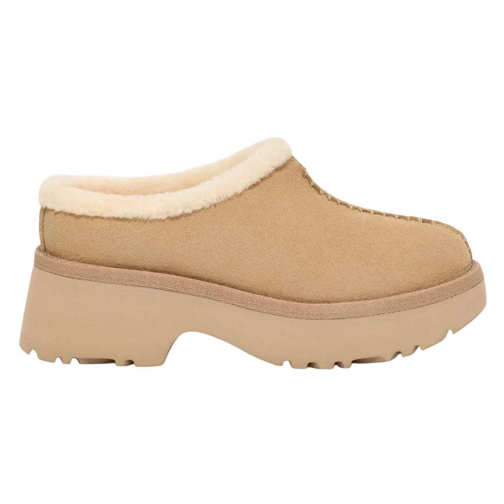 UGG New Heights Cozy Clog Platform Slip On Mustard Seed NWT Womens 12